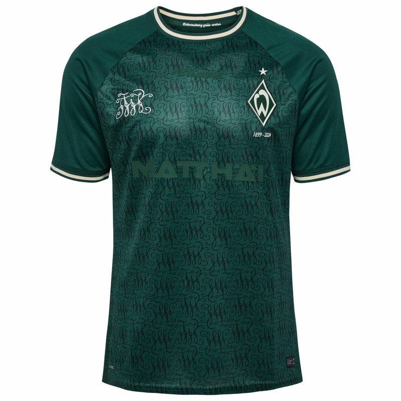 Camisa Hummel Werder Bremen 125º aniversário 23/24 s/n° Hincha Masculino - Verde