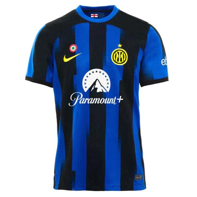 Camisa Inter de Milão Home 23/24 s/n° Hincha Masculina - Azul e Negro