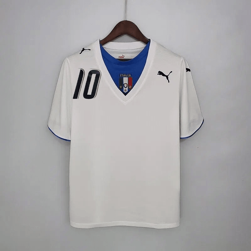 Camiseta Selección Italia Retro 2006 - Blanco