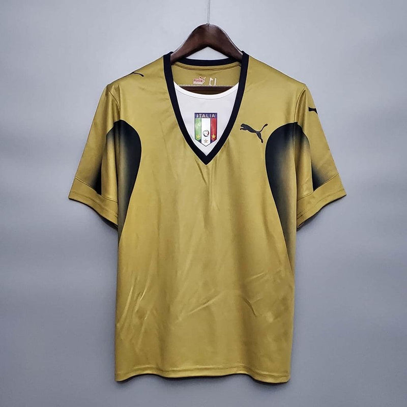 Camiseta Selección Italia Retro 2006 - Dourada