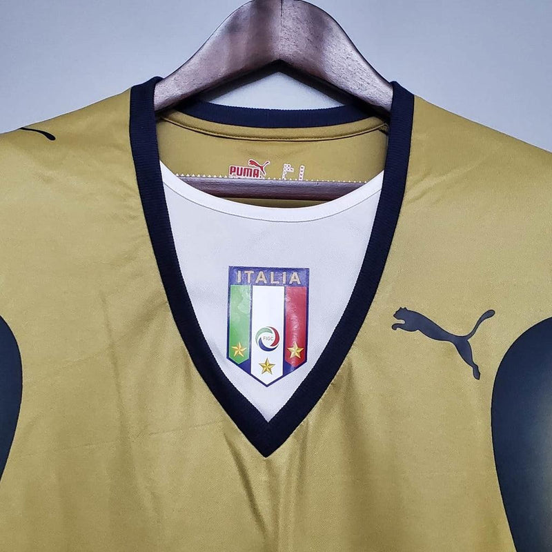 Camiseta Selección Italia Retro 2006 - Dourada