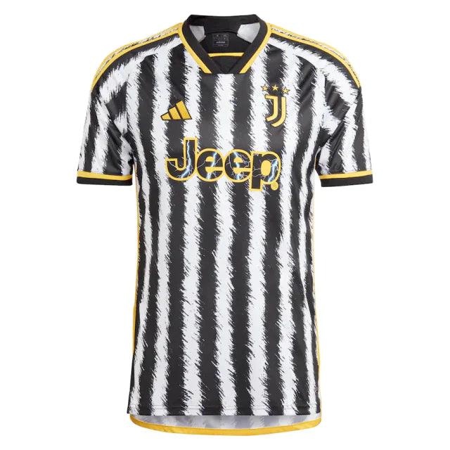 Camisa Juventus Home 23/24 s/n° Hincha Masculino - Blanco y Negro