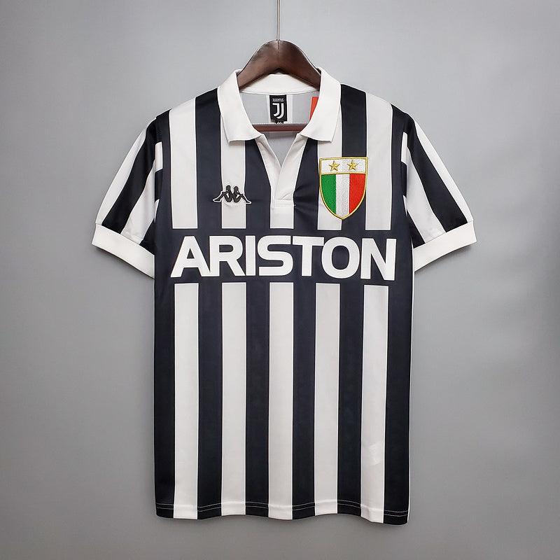 Camiseta Juventus Retro 1984/1985 - Negro/Blanco