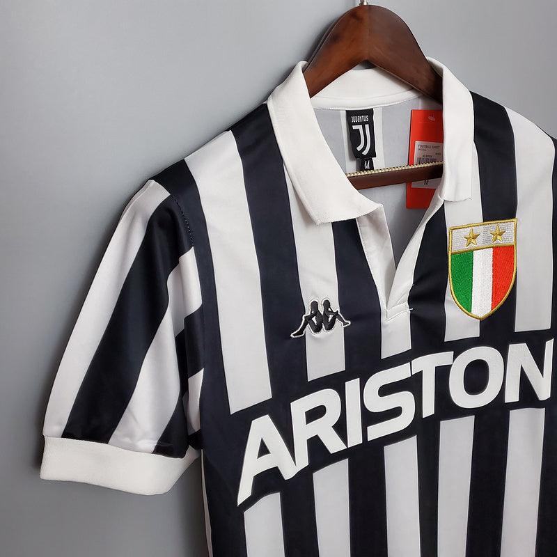 Camiseta Juventus Retro 1984/1985 - Negro/Blanco