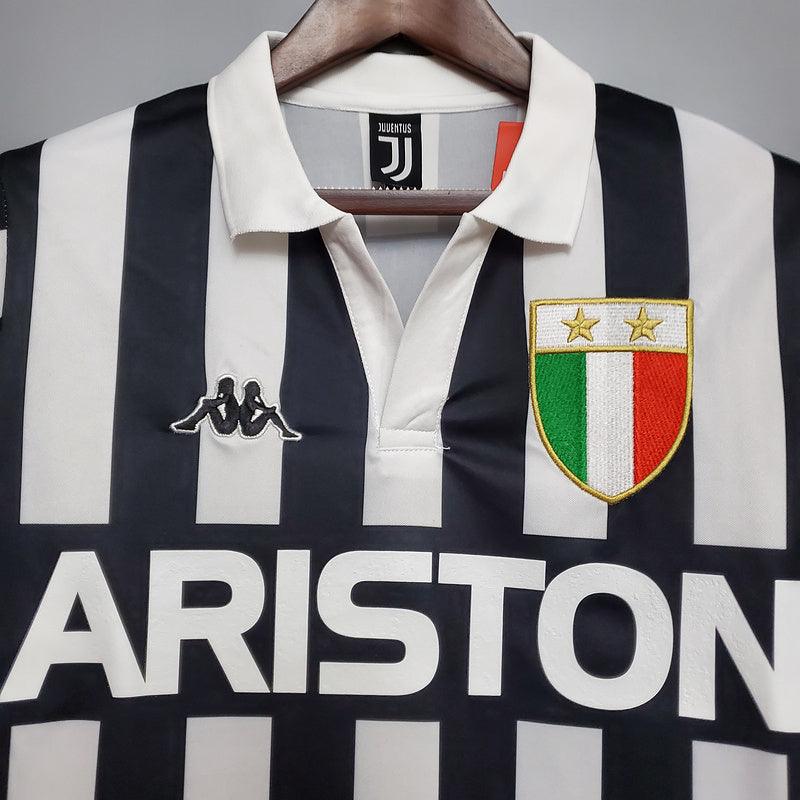 Camiseta Juventus Retro 1984/1985 - Negro/Blanco