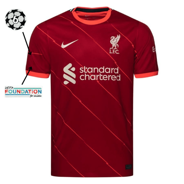 Camisa Liverpool I [UEFA Champions League] 21/22 Nike - Rojo