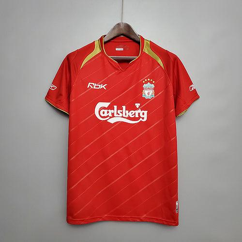 Camiseta Liverpool Retro 05/06 - Rojo