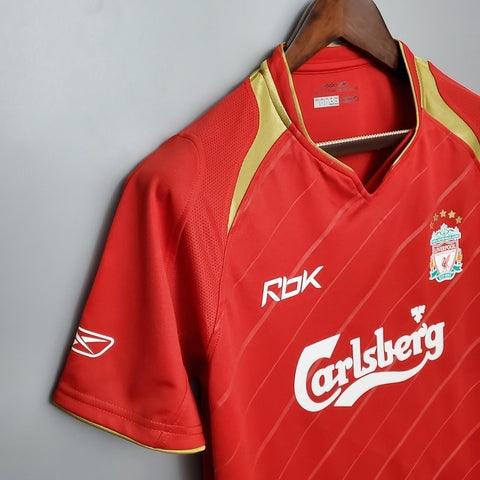 Camiseta Liverpool Retro 05/06 - Rojo