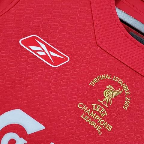 Camiseta Liverpool Retro 2005 - Rojo