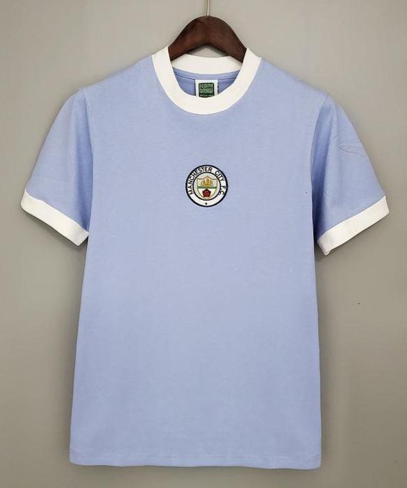 Camiseta Manchester City Retro 1972 - Azul