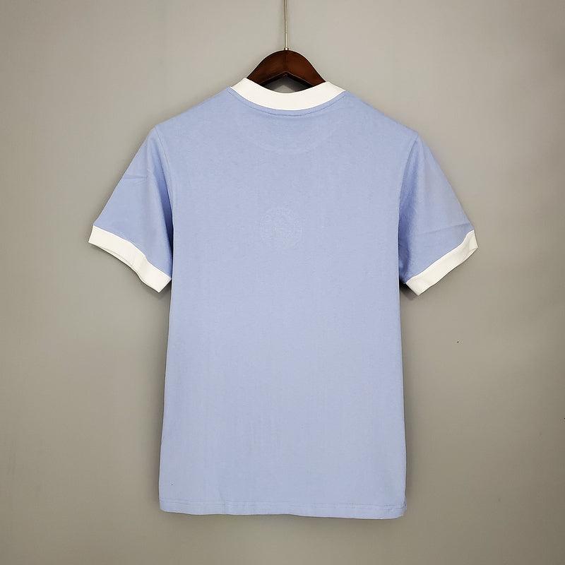 Camiseta Manchester City Retro 1972 - Azul