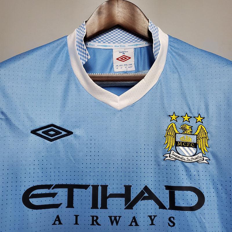 Camiseta Manchester City Retro 2011/2012 - Azul