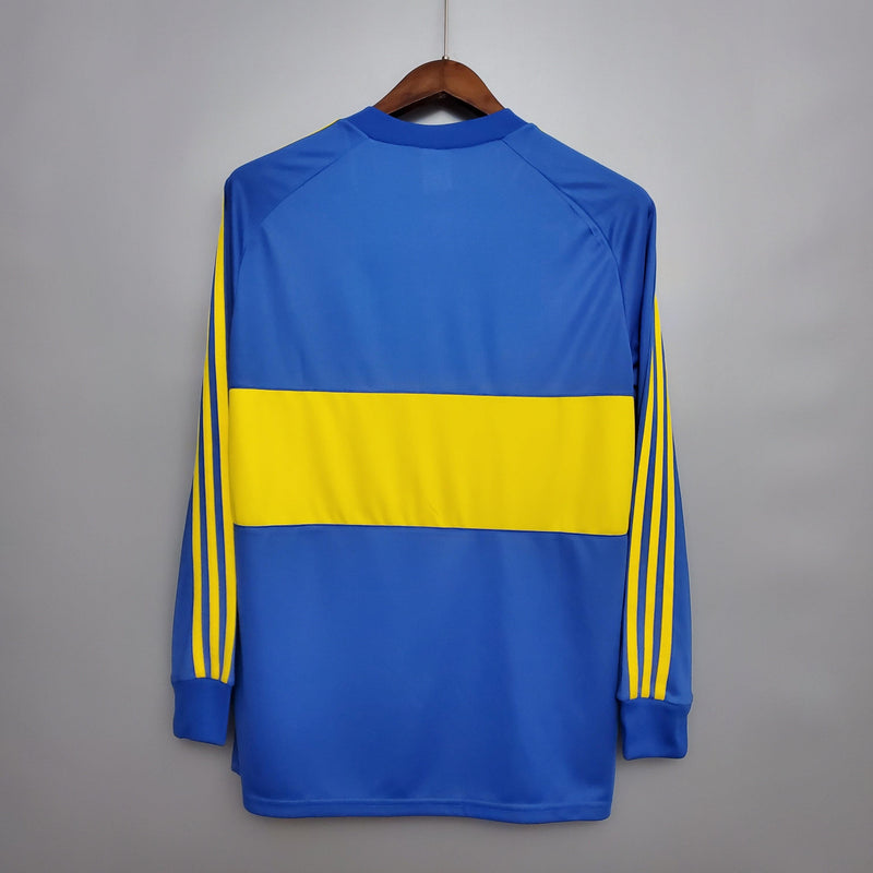 Camiseta Boca Juniors Retro 1981 Manga Larga - Azul