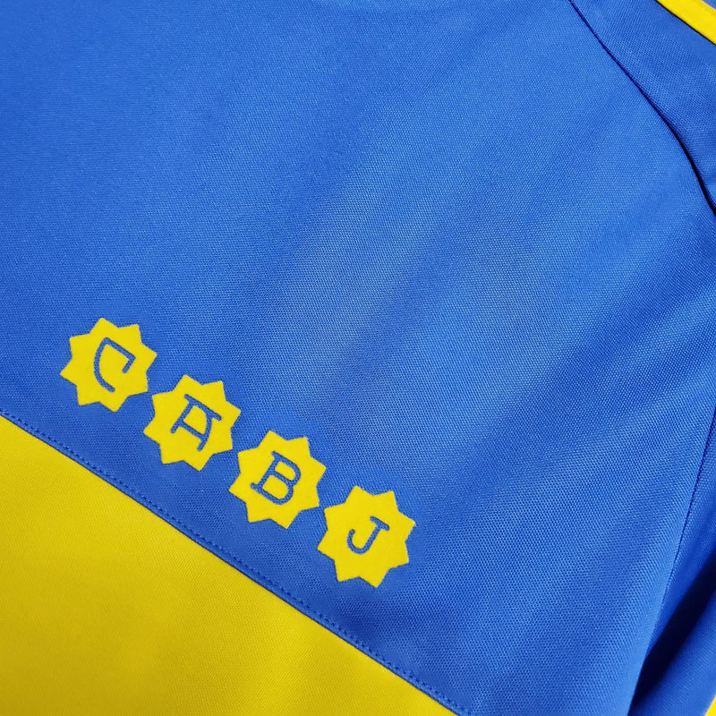 Camiseta Boca Juniors Retro 1981 Manga Larga - Azul