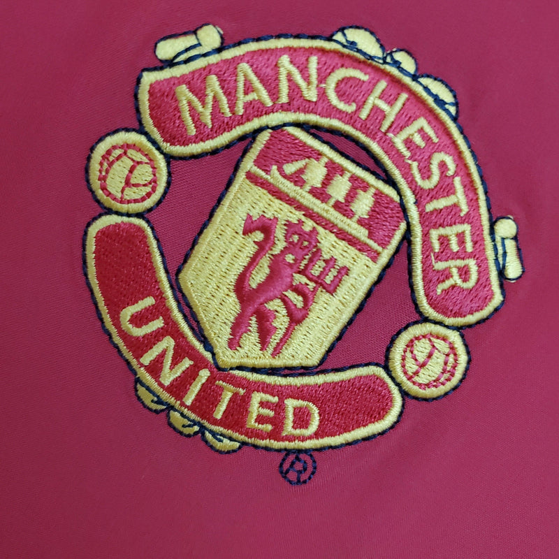 Camiseta Manchester United Retro 2002/04 Manga Larga - Rojo