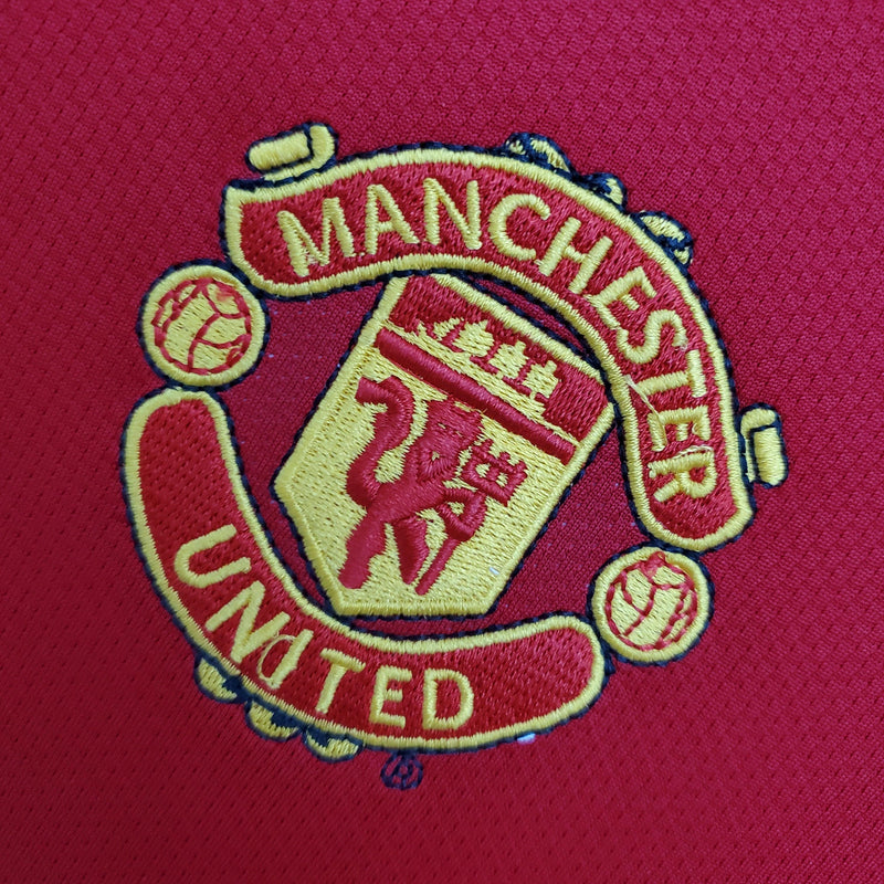 Camiseta Manchester United Retro 2004/06 Manga Larga - Rojo