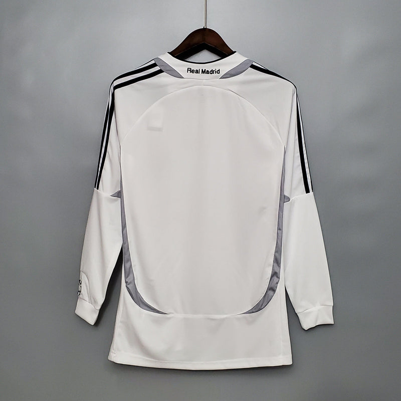 Camiseta Real Madrid 2006/07 Retro Manga Larga - Blanco