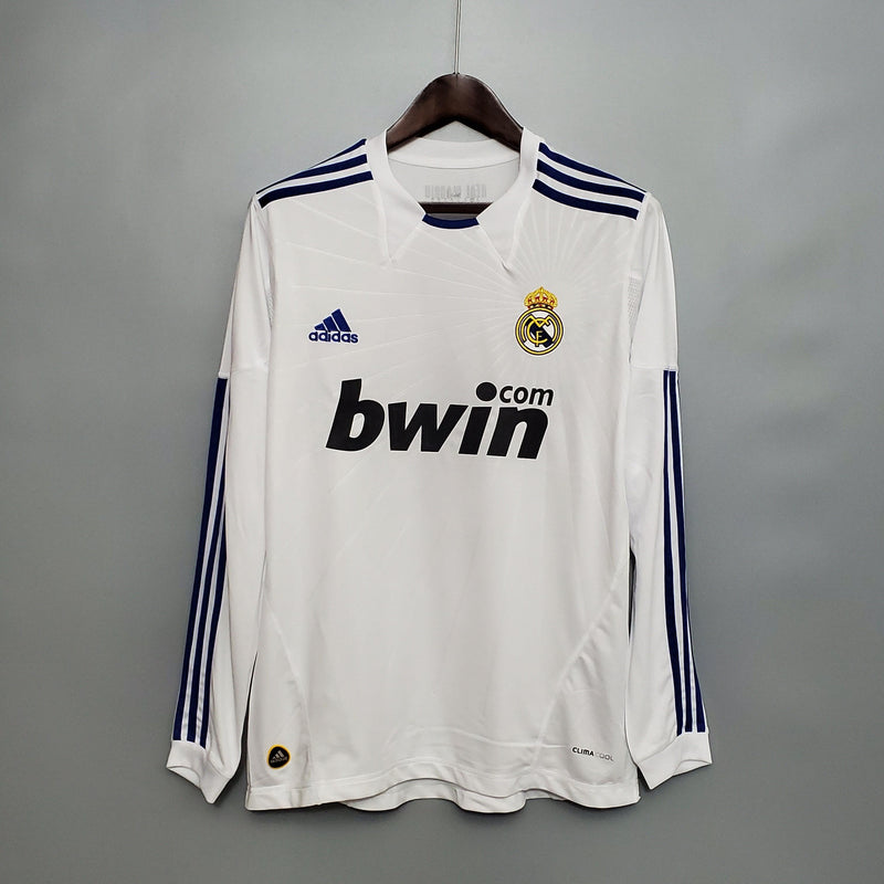 Camiseta Real Madrid Retro 2010/11 Manga Larga  - Blanco