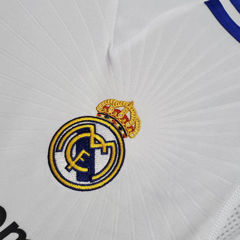 Camiseta Real Madrid Retro 2010/11 Manga Larga  - Blanco