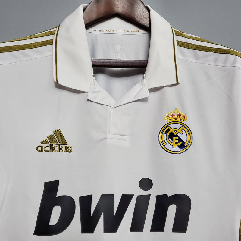 Camiseta Real Madrid Retro 2011/12 Manga Larga - Blanco