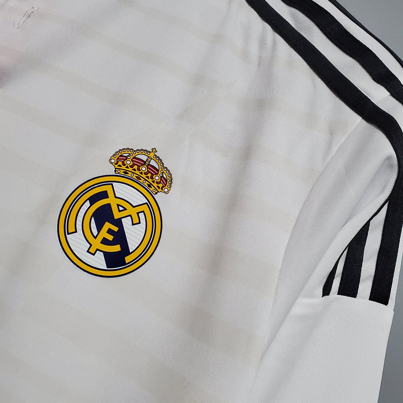 Camiseta Real Madrid Retro 2014/15 Manga Larga - Blanco