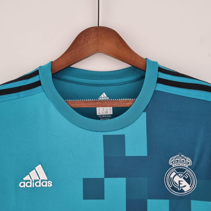 Camiseta Real Madrid Retro 2017/18 Manga Larga  - Azul