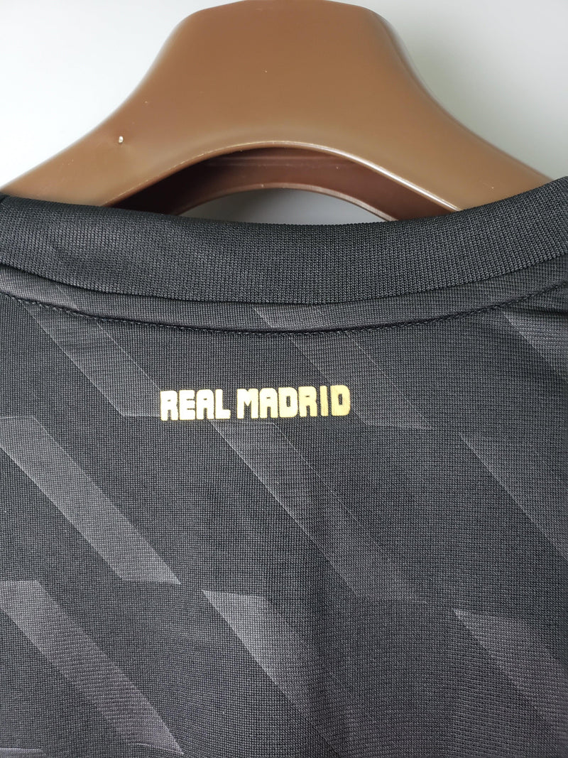 Camiseta Real Madrid Retro 2012 Manga Larga- Negro