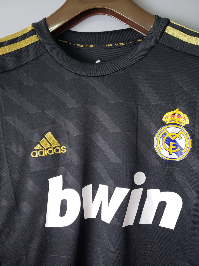 Camiseta Real Madrid Retro 2012 Manga Larga- Negro