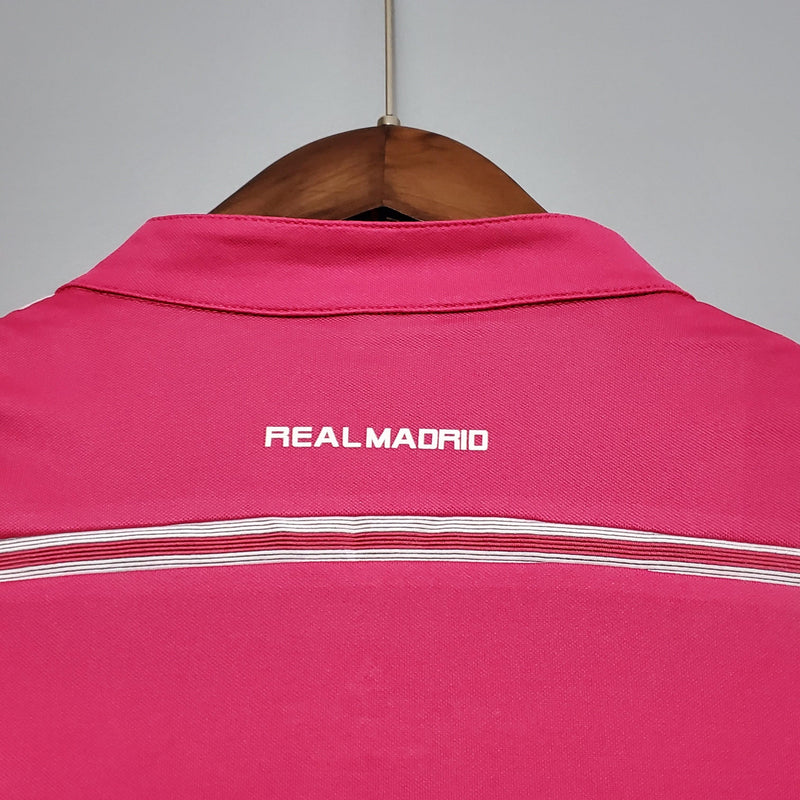 Camiseta Real Madrid Retro 14/15 Manga Larga - Rosa