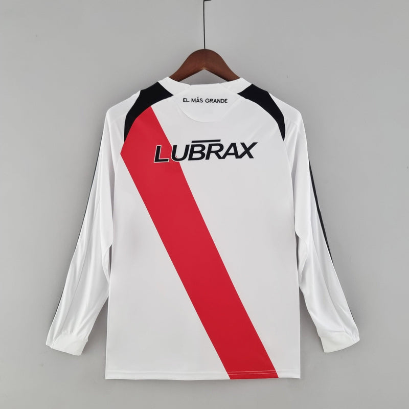 Camiseta River Plate Retro 2009/10 Manga Larga - Blanco