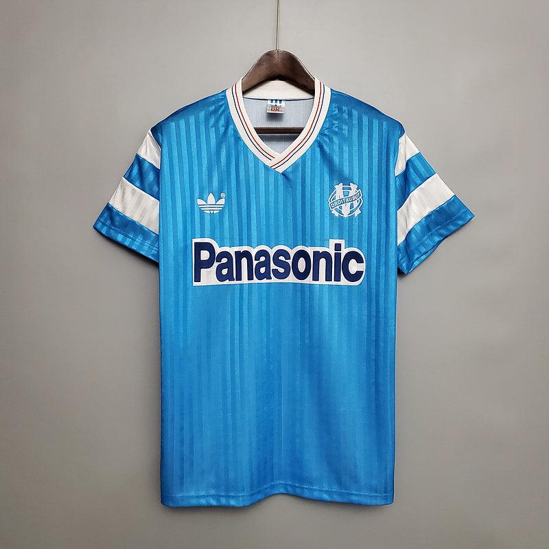 Camiseta Olympique de Marseille Retro 1990 - Azul