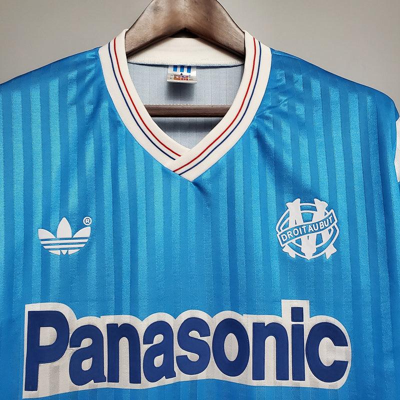 Camiseta Olympique de Marseille Retro 1990 - Azul