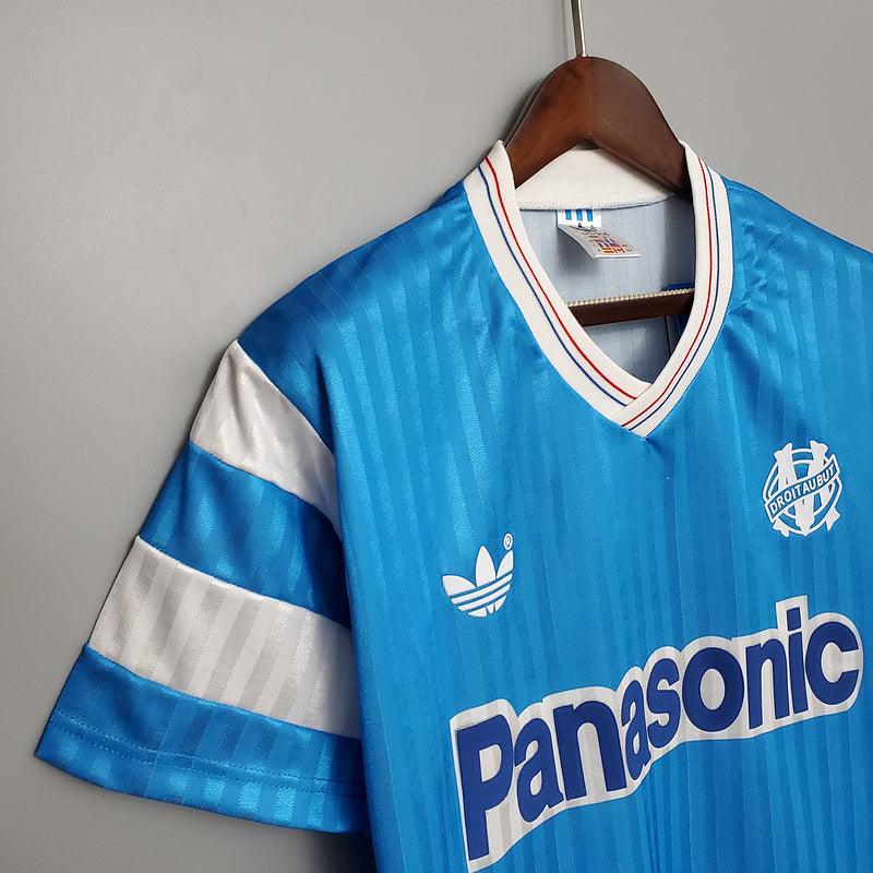 Camiseta Olympique de Marseille Retro 1990 - Azul