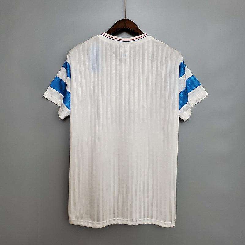 Camiseta Olympique de Marseille Retro 1990 - Blanco