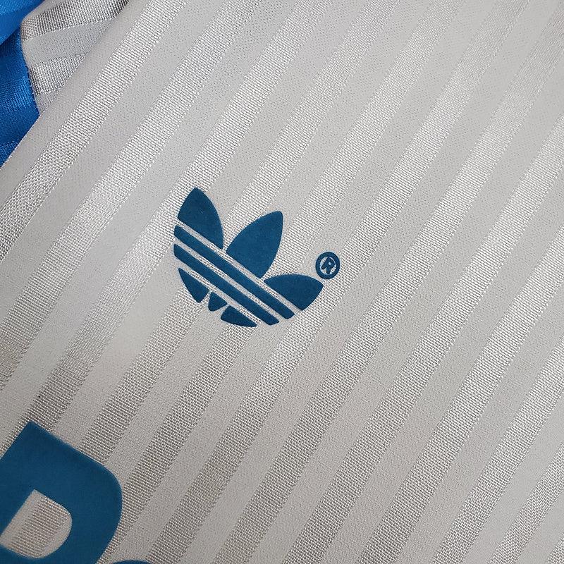 Camiseta Olympique de Marseille Retro 1990 - Blanco