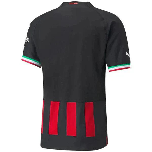 Camisa Milan Home 22/23 s/n° Hincha Masculino - Rojo e Negro