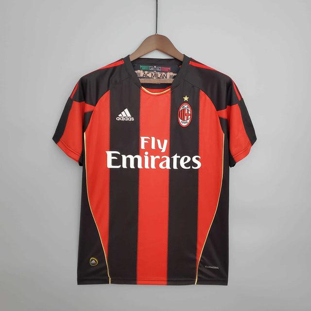 Camiseta Milan Retro 2010/2011 - Rojo/Negro