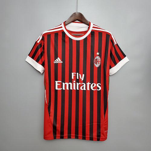 Camiseta Milan Retro 2011/2012 - Rojo/Negro