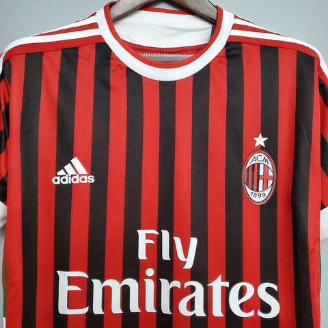 Camiseta Milan Retro 2011/2012 - Rojo/Negro