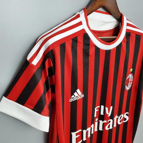 Camiseta Milan Retro 2011/2012 - Rojo/Negro