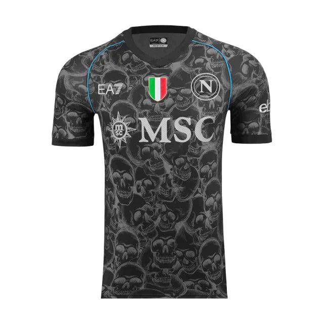 Camisa Napoli Edición Halloween 23/24 sn° Hincha Masculino - Negro