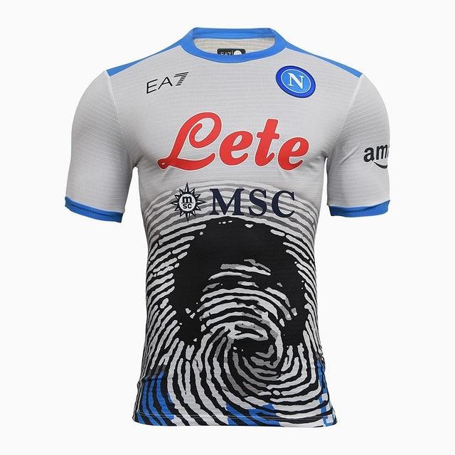 Camisa Napoli Especial Maradona 21/22 EA7 - Blanco