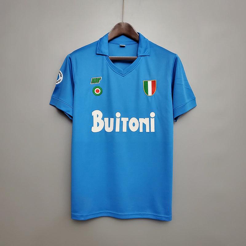 Camiseta Napoli Retro 1987/1988 - Azul