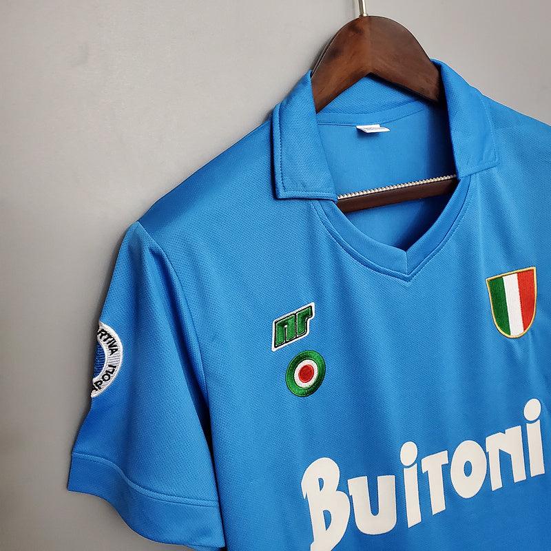 Camiseta Napoli Retro 1987/1988 - Azul