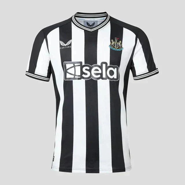 Camisa Newcastle Home 23/24 s/n° Hincha Masculino - Negro y Blanco