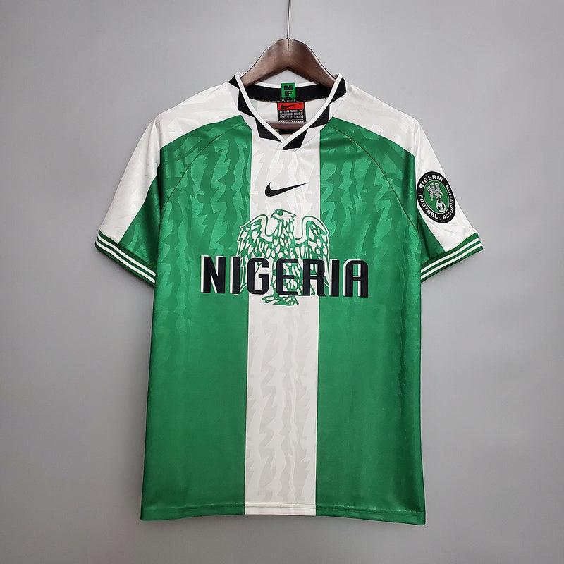 Camiseta Nigeria Retro 1996 Verde/Blanco