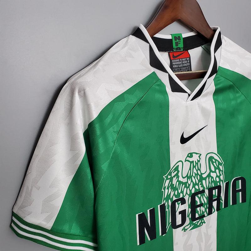 Camiseta Nigeria Retro 1996 Verde/Blanco