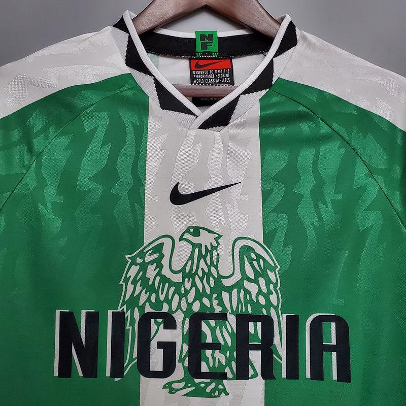 Camiseta Nigeria Retro 1996 Verde/Blanco