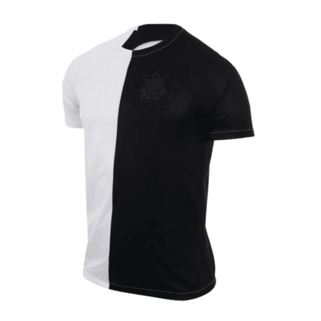 Camisa Nike Corinthians Pré Jogo 2023/24 - Blanco y Negro