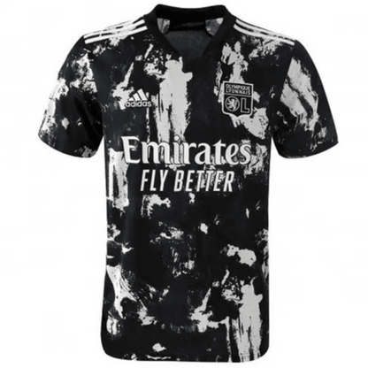 Camisa Olympique Lyon III 21/22 Adidas - Blanco y Negro